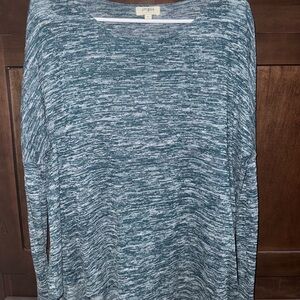 Umgee Blue and White Knit Top